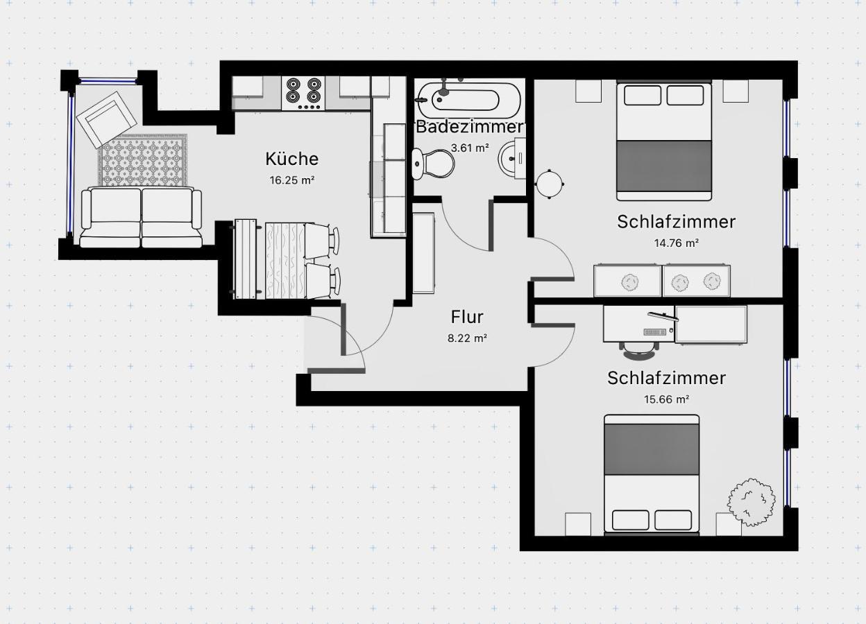 Purple Kitchen - Apartment Mit Grosser Wohnkueche 不来梅港 外观 照片